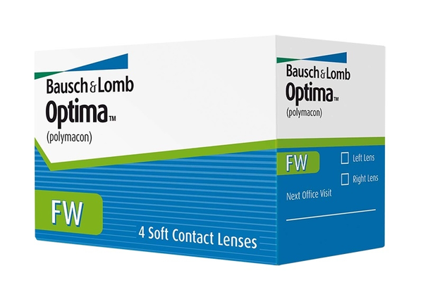 Линза контактная мягкая белая Optima Bausch & Lomb USA