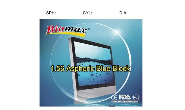 Biomax Blue Blocker 1.56 Асферична
