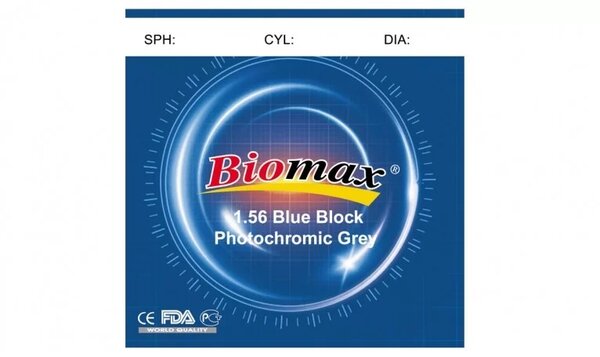 Biomax ФХС BLUEBLOCK (сіра) 1,56