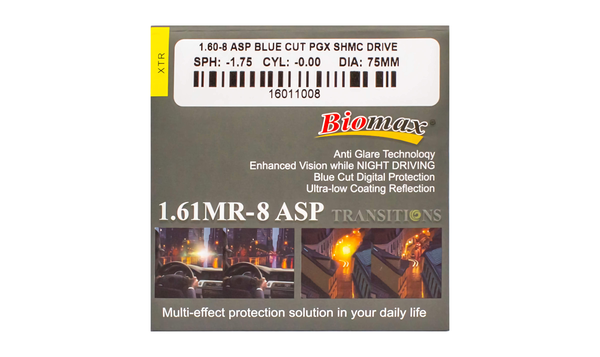 Biomax MR-8 SHMC DRIVE 1,61 Асферична Хамелеон 