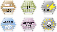 Vision з індексом 1,56 HMC+EMI+UV400 Астигматична